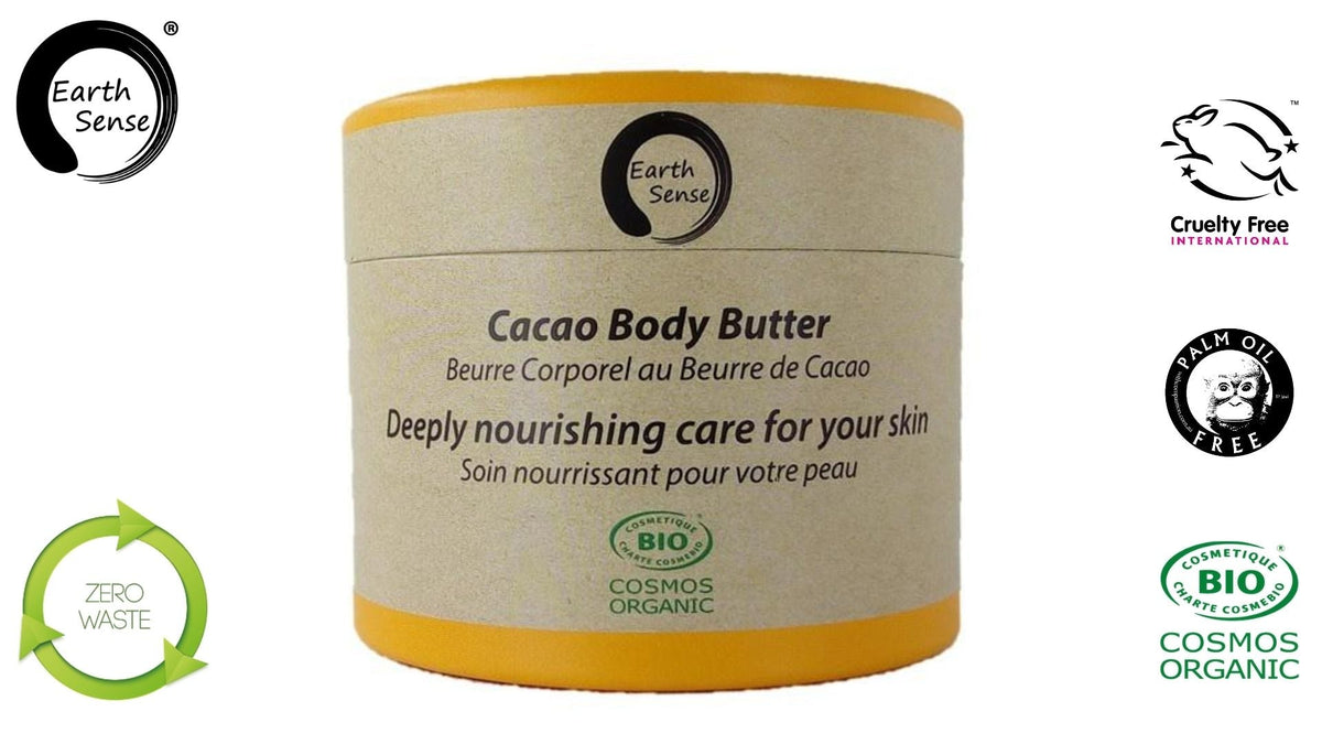 Organic Cacao Body Butter 200ml - 100% recycled paper packaging