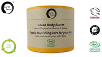 Organic Cacao Body Butter 200ml - 100% recycled paper packaging