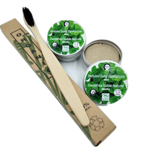 Natural Organic Certified Solid Toothpaste Gift Set