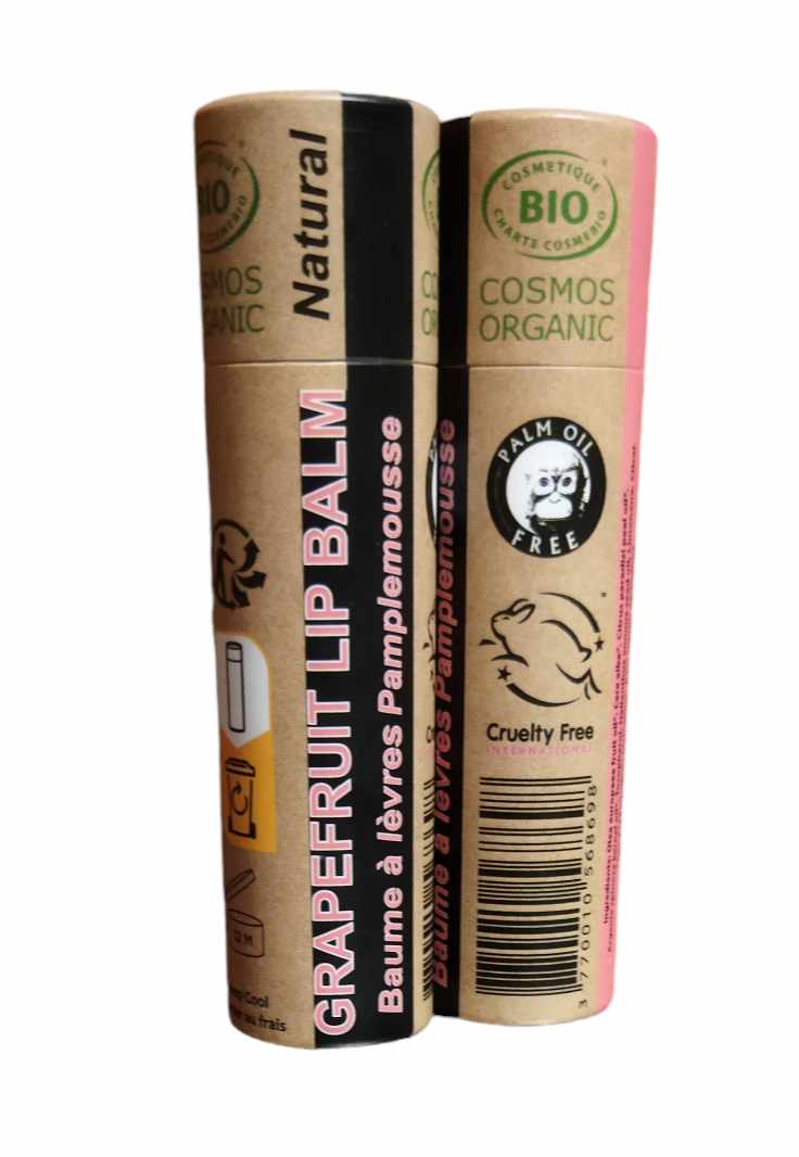 MINI BUNDLE - 4 x Organic Pink Grapefruit Lip Balm 15ml