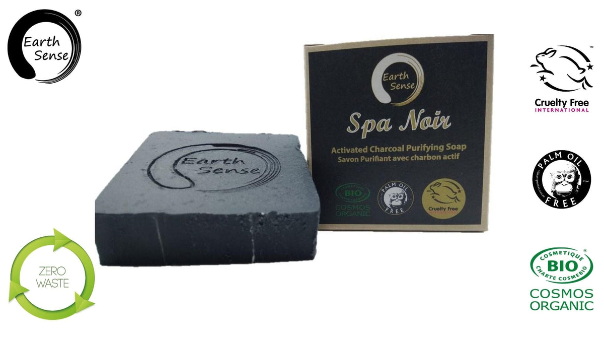 Organic Certified Spa Noir - Solid Soap with activated charcoal - 90g