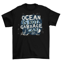 T-shirt con lettering per la preservazione dell'oceano