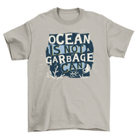 T-shirt con lettering per la preservazione dell'oceano