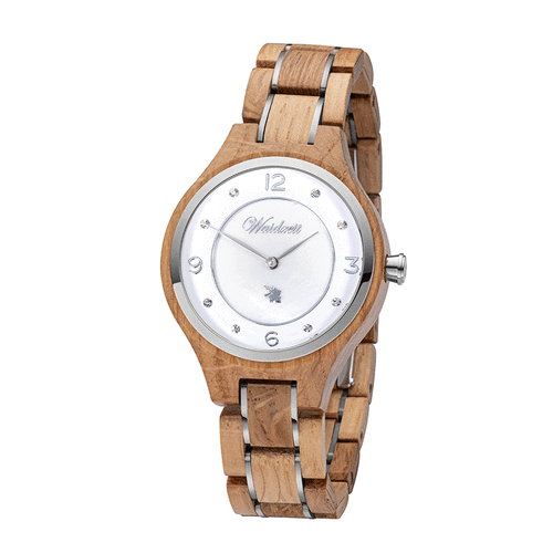 Orologio in legno- Waidzeit Wine Princess Blanc