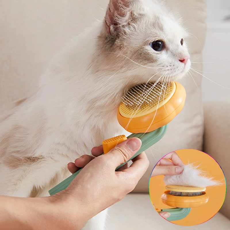 Spazzola per la Cura di Cani e Gatti - Pettine per Toelettatura e Pulizia del Pelo